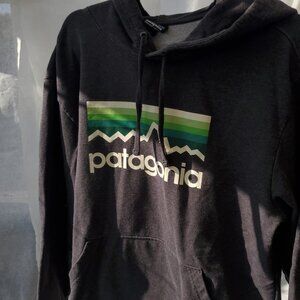 Dark Grey Wash Patagonia Longsleeve Hoodie